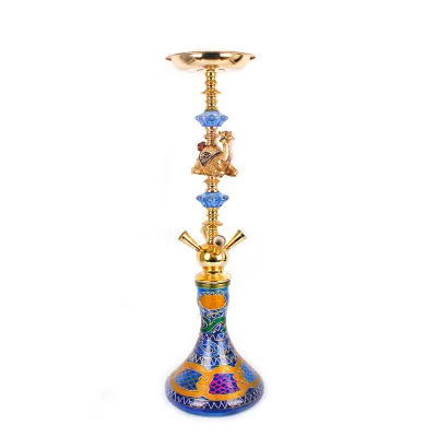 Large Smoke Hookah Narghile Shisha Iron Stem China Narguile Hookahs Factory Four Silicone Hose Camel Tobacco Hookah Wholesale