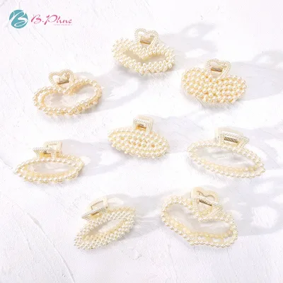 Various Type Nonslip Pearl Large Claw Hair Clip Strong Hold Hair Clips for Woman Fashion Accessory