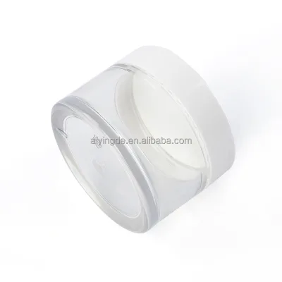 Empty 200ml Plastic Jar Clear Frosted Bath Salt 250g 100g Facial Scrub Cosmetic Packaging Wide Mouth Cosmetic Jar With Lid