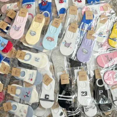 Kids Cartoon Breathable Thin Socks Summer New Arrival Boys Girls Premium Cotton Mesh Invisible Ankle Socks
