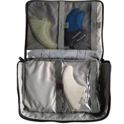 Surf Stash Deluxe Fin Wallet & Bag for Surfboard Honeycomb Design Polyester Material