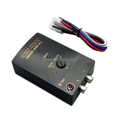 PH-2 High to Low Subwoofer Audio Converter Adjustable RCA Line Output Adapter with Delay Car Auto Parts