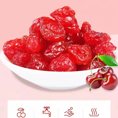 Bulk Whole Red Dried Cherries Sweet Syrup Candied AD Drying Dried Fruit for Baking & Trail Mix
