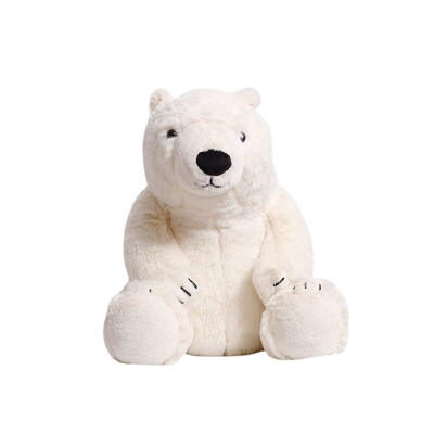 New Simulation Polar Bear Plush Toy Customized Cute Bear Hug Pillow Doll Mascot Big Doll Polar Bear
