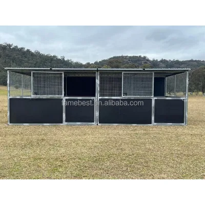 Hot Sale New Easy Installing Metal Durability Horse Barn Horse Stable for Horse Yards