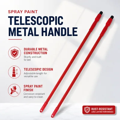 Wholesale Multi-Purpose Spray Paint Metal Broom Mop Brush Handle Eco-Friendly Telescopic Cleaning Tools