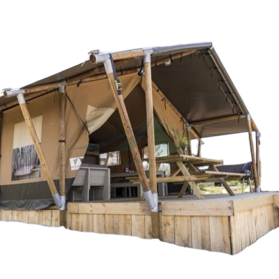 Tent for Resort Safari Glamping House Wooden Structure Waterproof