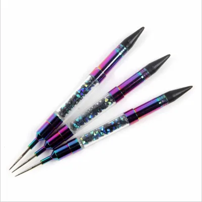 2022 Hot Sale Product Dual-ended Nail Wax Dotting Tool Rhinestones Picker Pen ,nail Art Dotting Pen