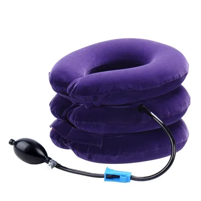 Medical Cervical Collar air Vertebra Traction Velvet Neck Brace Protector for Neck Pain and Support