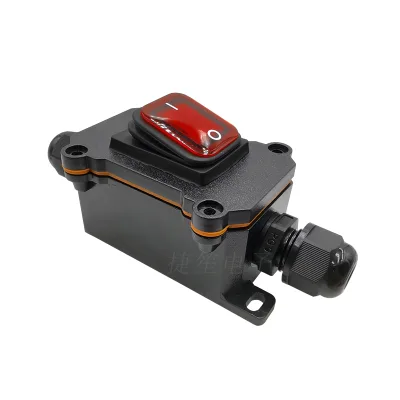 PG9 20A 250V IP68 Waterproof Rocker Switch Outdoor On-Off Rocker Switch KCD1 Model Online Switch Waterproof Extension Cord