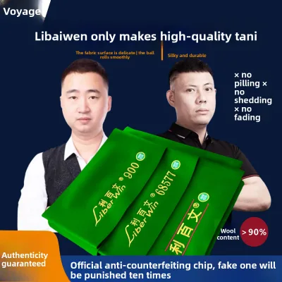 Libaiwoen Green Billiard Table Cloth 900 Double-Red Thread 6852266 Australian Wool Pool Table Replacement Cloth