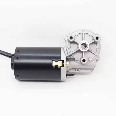 61MM Large Torque Hollow Shaft Turbine Worm Gear Motor DC Brush Geared Motor
