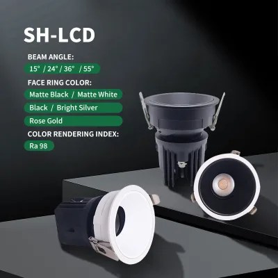 Modern Minimalist Embedded Hidden Advanced Eye-protecting Cob Light Source LED Downlight