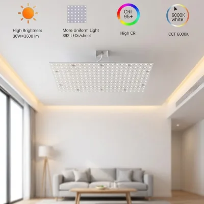 High Density RA97 DC24V Copper Backlight Panel 450 LEDs Flexible Sheet 5-Year Warranty IP20 Rated 4300 Lumens High Brightness