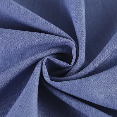 Front Compatible Stretch Twill Woven Mid Weight Polyester Viscose Fabric for Classic Men Formal Pants Hospital Garment