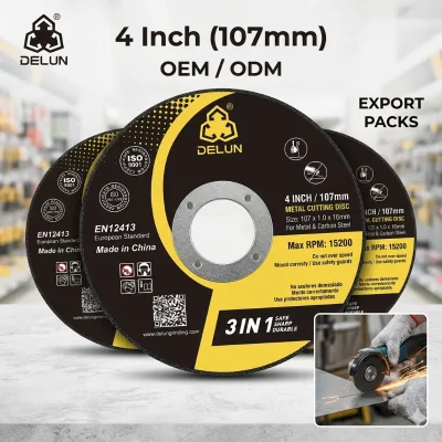 Cut Off Wheel 4 Inch 107mm 107 X 1.0 X 16mm Made for Stainless Tube Jobs in Auto Repair Wholesale Carton Orders