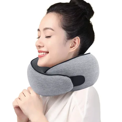 High Quality Portable Memory Sponge Head and Neck Pillow for Airplane Ride, Rest, and air Travel
