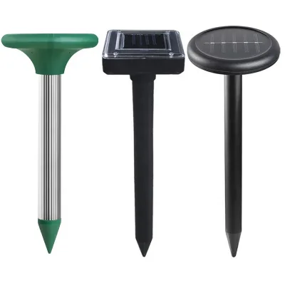 Outdoor Garden Waterproof Rechargeable Solar Ultrasonic Animal Repeller for Drive Away Pigeons Cat Dog Deer Bird