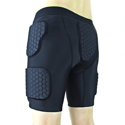 Men Padded Shorts Training Compression Protective Underwear Hip Butt Pad Short