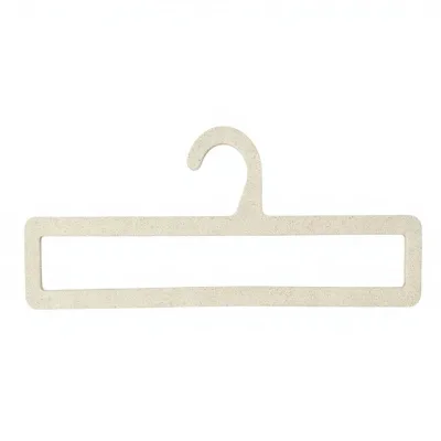 Eco Friendly Wheat Straw Rectangular Frame Hanger with Space Saving Lightweight Design for Scarves Towels Belts Display Hanger