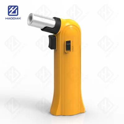 HAODIAN HD162 Fashionable Practical Modern Camping Plastic Refillable Single Torch Lighters for Cigar Use Widely Used Wholesale