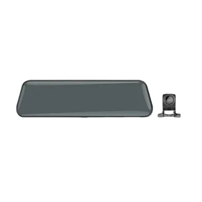 HiSilicon 10 Inch Touch Screen OLED Car DVR Dash Cam Dual Lens Rear View 1440P HD Video Recorder 1 Year Warranty Waterproof