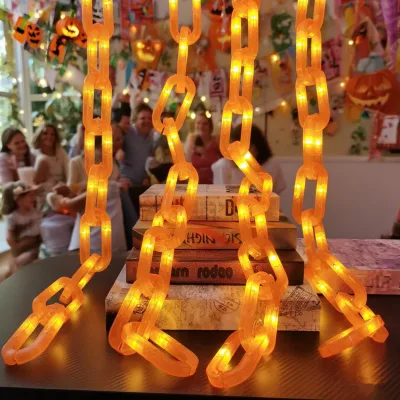 New LED Halloween Chain String Lights 2500K P 0.95m-1.7m Holiday Party Decorative Mood Light for Bar Cafe Hotel