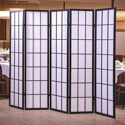 Factory Sales Oriental Room Divider Cross Folding Divider for Room Separation Indoor Decorative Partition Slat Room Divider
