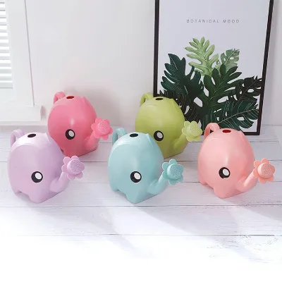 1L Cheap Elephant Plastic Cartoon Watering Can Little Watering Pot Children Kids for Plant