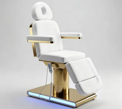 Multifunction Electric Beauty Bed with Adjustable Height Backrest and Leg Rest for Facial Spa Massage Tattoo Salon Clinic Use