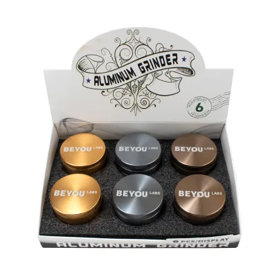Beyoulabs Wholesale 55MM Herb Grinder Container Used for Tobacco Custom LOGO Tobacco Grinder With Your Logo Free Design