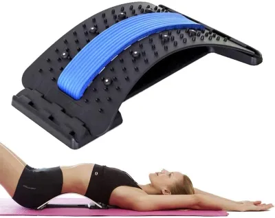 Multi-Level Back Massager Lumbar Support Device Upgrade Back Stretcher
