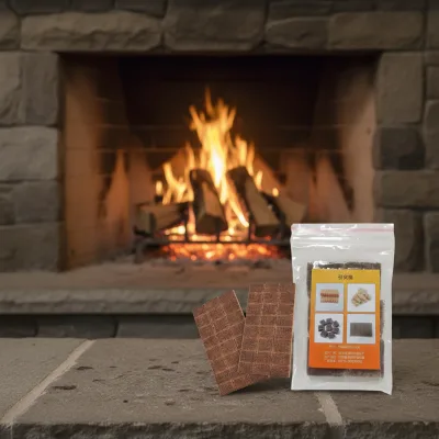 Fatwood Eco-friendly Campfire Fzmatch Wood Fire Lighter Cubes Sticks-Heat Resistant Easily Cleaned BBQ Charcoal Outdoor Kitchen
