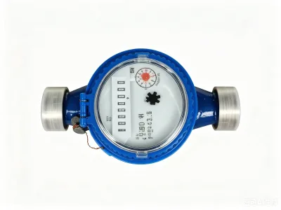 Wear Resistant Brass Body Single Jet Water Meter, Mechanical Cold Water Meter Low Pressure Loss for Tap Water Pipeline