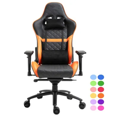 Colombia Custom Anji Cheap Modern Style Orange Tilt Video Game Chair Computer Desk and Chairs Massage Lumbar 2d/3D/4d Armrests