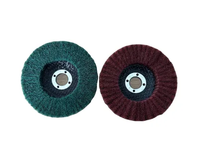 Hot sale durable Nylon Fiber flap Disc Scouring pad abrasive Disc for Angle Grinder