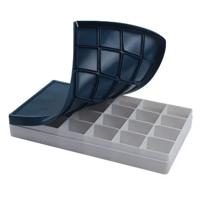 Best Selling 24 Deep Well Air Tight Plastic Palette Box Soft Lid for Watercolor Gouache Acrylic Oil Paint Artist Paint Saver