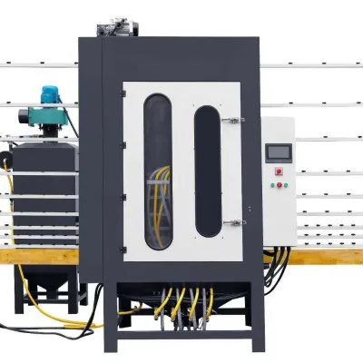 Factory Direct Fully Automatic Glass Sandblasting Machine Stable Transmission Glass Sandblasting Processing Equipment