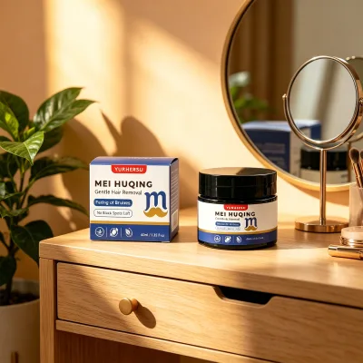 Private Label Men Facial Hair Removal Cream With Glycerin Panthenol Soften Facial Skin Reduce Thick Beard Growth Feeling Gentle