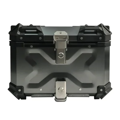 Motorcycle Top Box Aluminum Alloy 45L Capacity Anodic Oxidation Surface China National Standard