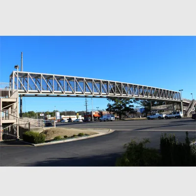 Modern Designed High-strength Prefabricated Long-span Steel Pedestrian Moving Bridge Panel Bridge GAOERJI GEJ-003 41-80mph Wind