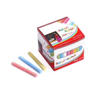 Dustless Colored Chalk High Density Materials 3 Inch Non-Toxic 5 Vibrant Color Chalk for Outdoor Play and Chalkboard