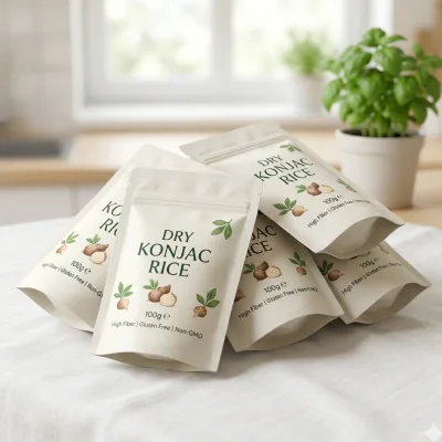 Wholesale Precooked Ready to Eat Dried Konjac Rice 100g Low Fat Meal Replacement Self Heating Rice