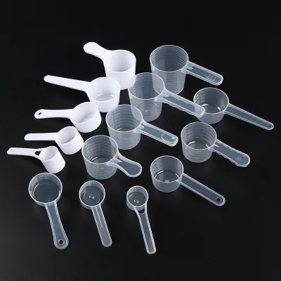 Disposable Plastic Measuring Spoons for Coffee Tea Milk Powder 1g 2g 2.5g 3g 4g 5g 6g 7.5g 10g 12g 15g 20g 25g 30g 35g