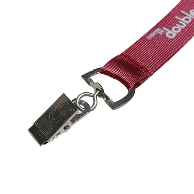 Woven Custom Logo Polyester Lanyard, Sturdy Neck Lanyard for Key Chain and ID Badge Holding