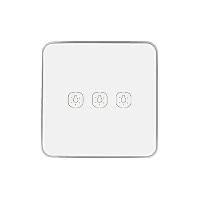 Smart Life Easy Installation Zigbee Remote Control Tuya Smart Socket Touch Panel Light Wall Switch Tempered Glass Waterproof