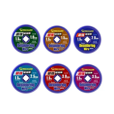 MECHANIC DW50 1.5m 1.0/1.5/2.0/2.5/3.0/3.5mm Desoldering Wire Mobile Phone Frame Repair Welding Soldering Tool