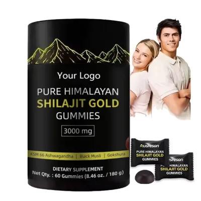 OEM Pure Himalayan Shilajit Gold Gummies De Shilajit Energy Gummy Halal Private Label Natural Organic 3000mg Shilajit Gummies