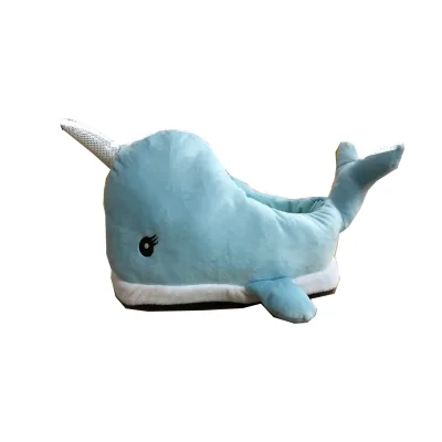 Fashion Cartoon Whale Ladies Daily Footwear Animal Slippers Indoor Shoes