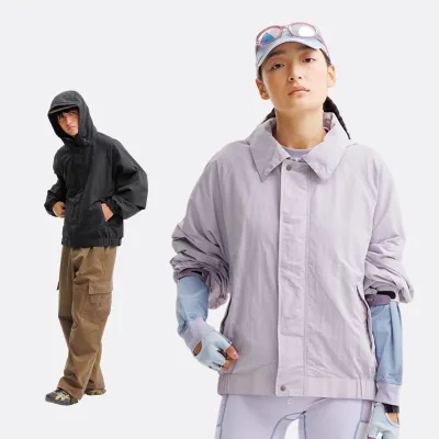 Streetwear Outdoor Lightweight Mountain-style Jacket Functional Waterproof Windproof Breathable Climbing Hiking Solid Unisex